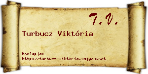 Turbucz Viktória névjegykártya